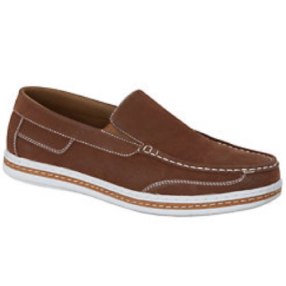 HABAND CASUAL JOE TAN SLIP ON LOAFER BOAT SHOES 11